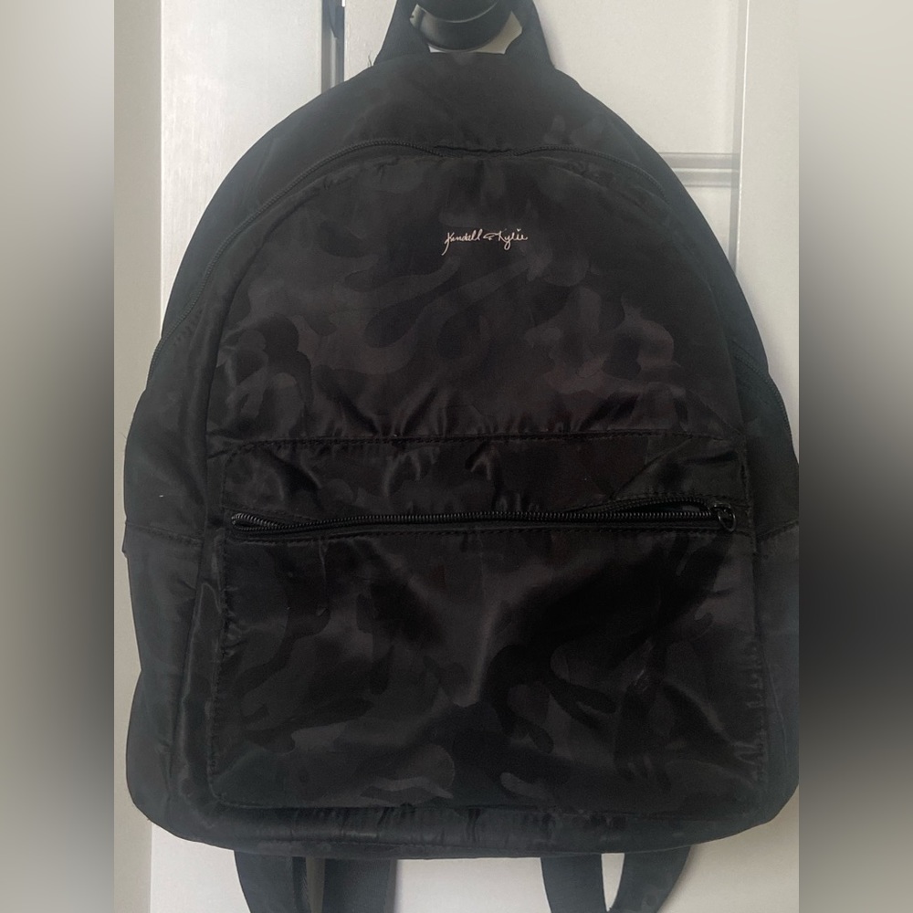 Kendal and Kylie black camo backpack